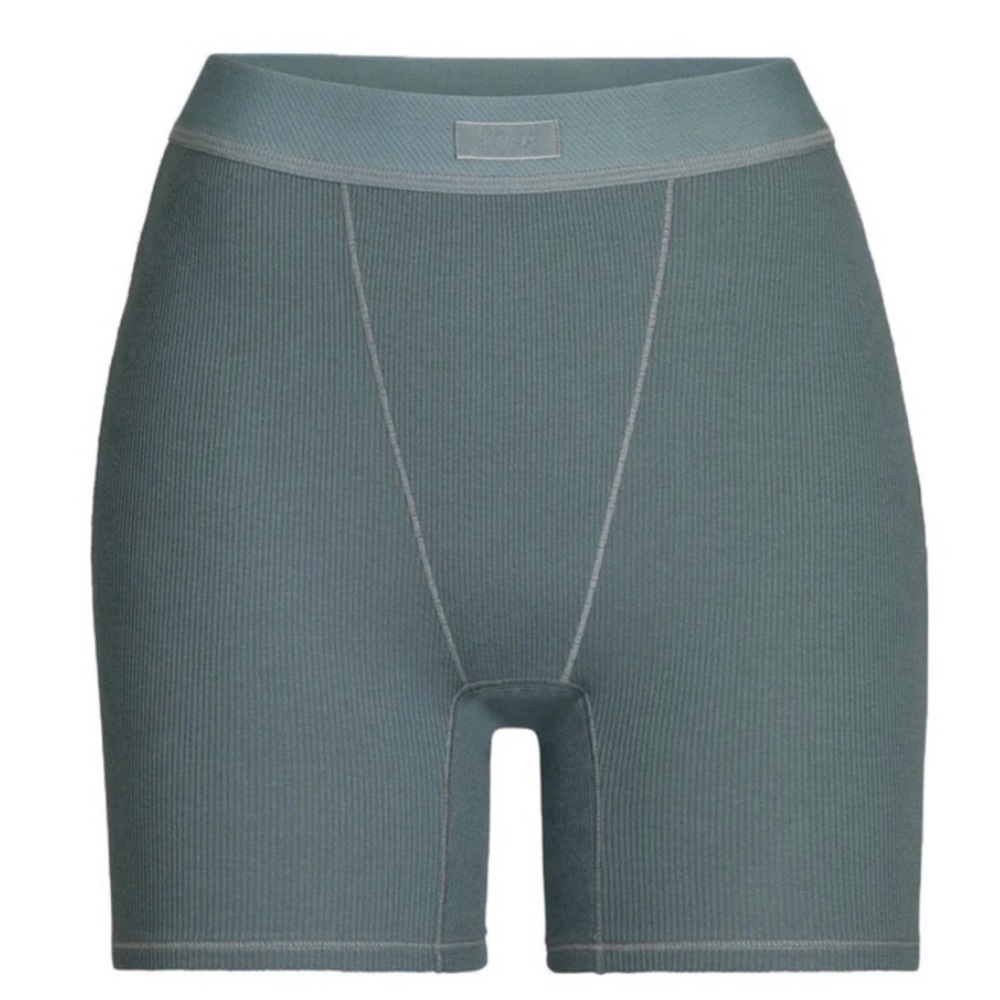 SKIMS Cotton Rib Boxers - Kyanite